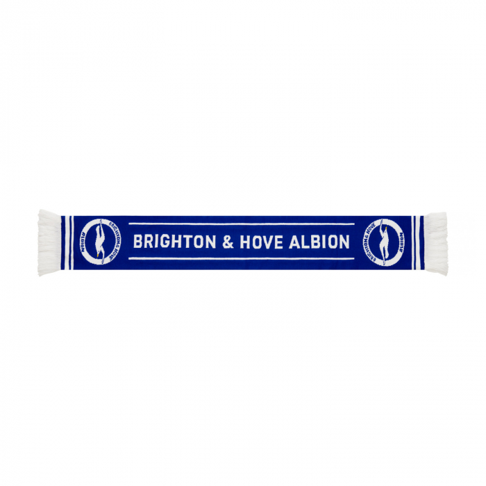 brighton & hove albion text scarf