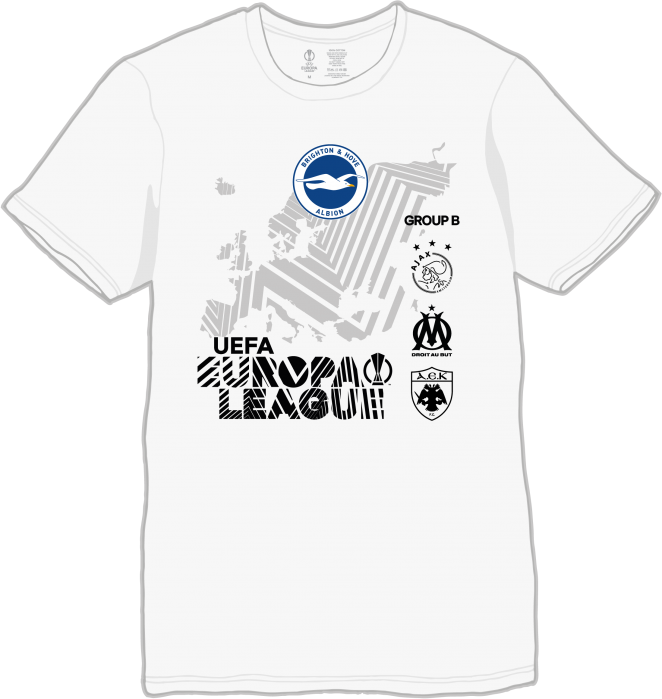 BHAFC UEFA Europa League White Group Tee