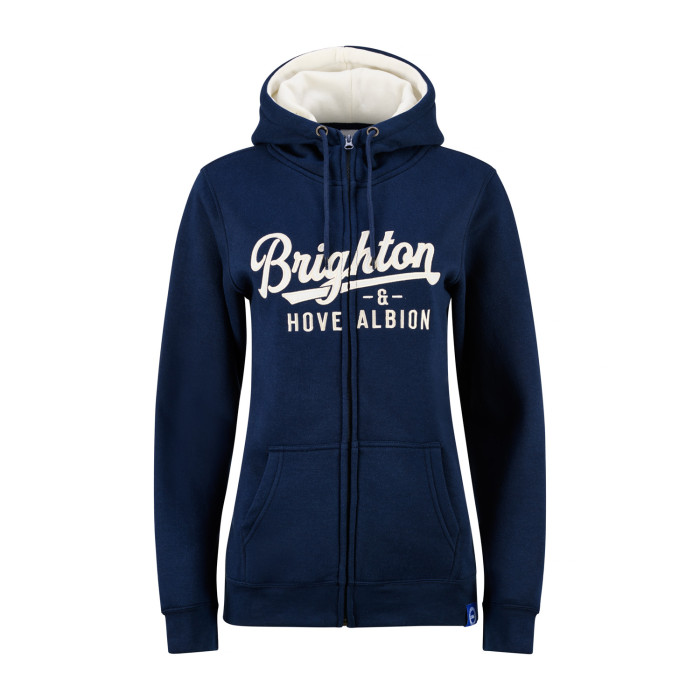 BHAFC Women's Navy Zip Hoodie BHAFC Women's Navy Zip Hoodie