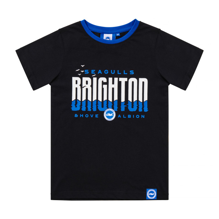 BHAFC Junior Black Beach Print Tee BHAFC Junior Black Beach Print Tee