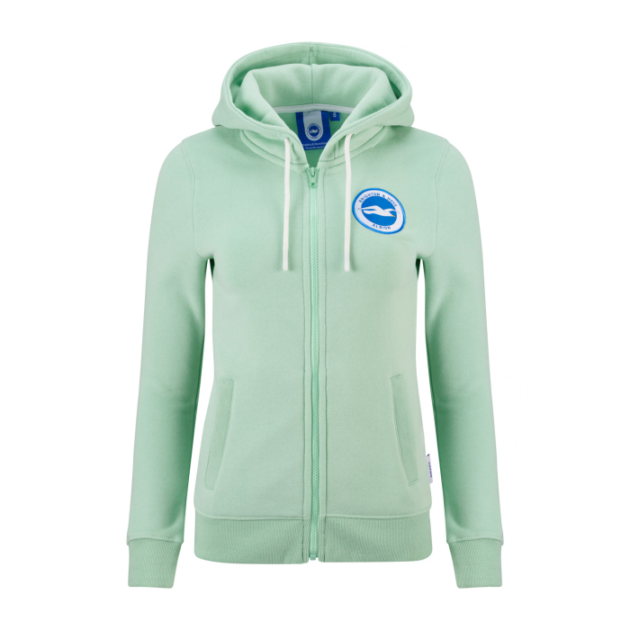 Womens Mint Club Essential Zip Hoodie