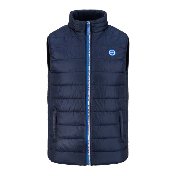 BHAFC Navy Funnel Neck Gilet