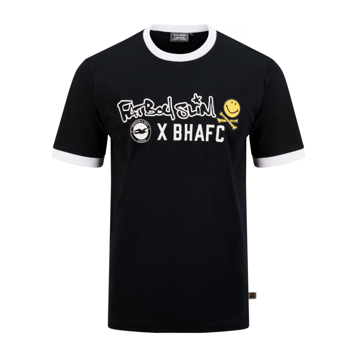 Adults Black BHAFC x FBS Ringer Tee Adults Black BHAFC x FBS Ringer Tee