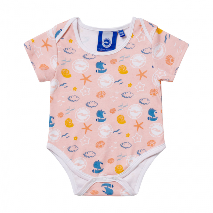 BHAFC Pink Seashells Bodysuit BHAFC Pink Seashells Bodysuit