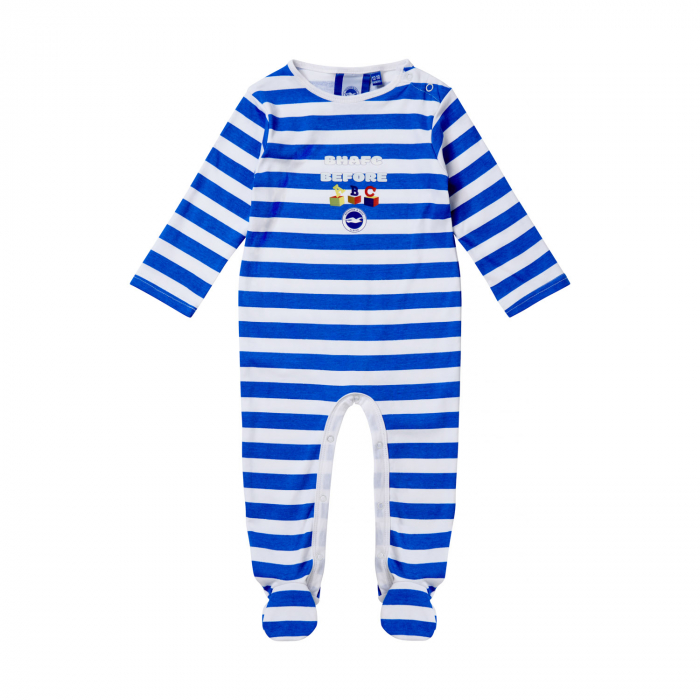 BHAFC Blue & White Before ABC Sleepsuit BHAFC Blue & White Before ABC Sleepsuit