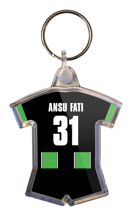Ansu Fati Away Shirt Keyring 