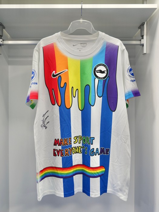 Igor Julio Signed Rainbow Laces Warm-Up Shirt