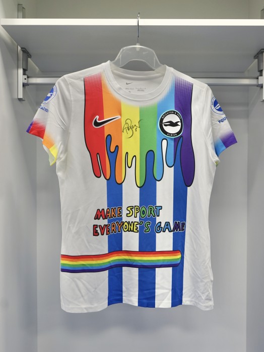 Bremer Signed Rainbow Laces Warm-Up Shirt