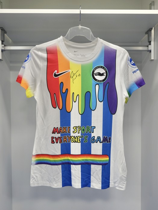 Pinto Signed Rainbow Laces Warm-Up Shirt