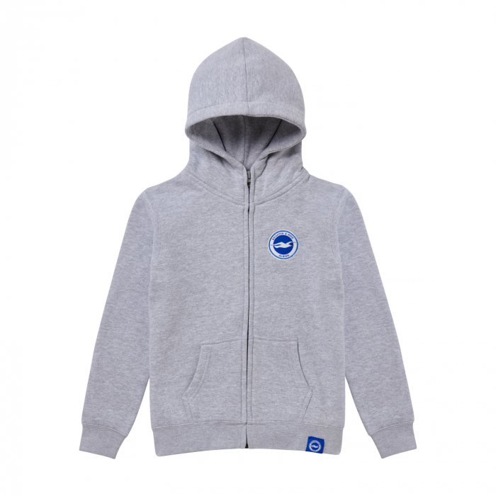 BHAFC Junior Grey Back Print Hoodie BHAFC Junior Grey Back Print Hoodie