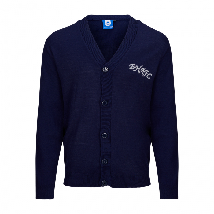 BHAFC Navy Script Cardigan