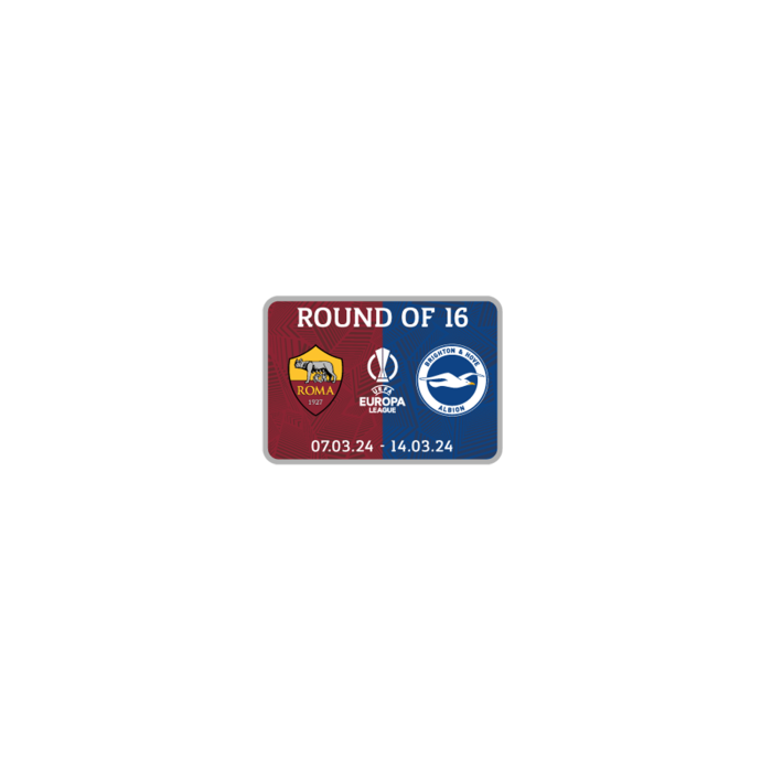 BHAFC UEL Round of 16 Match Pin Badge 