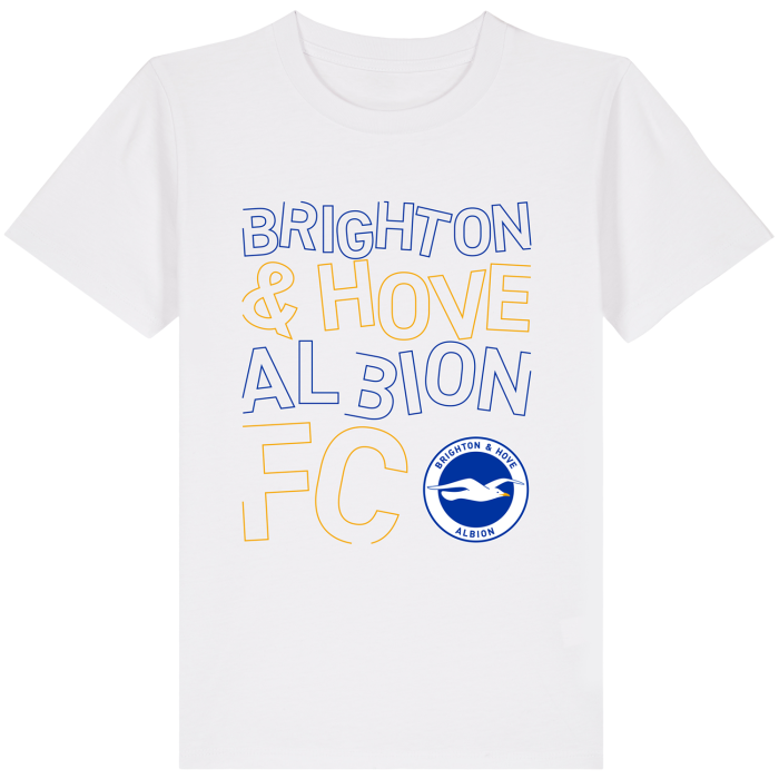 2420 - BHAFC Junior White Outline Text Tee 2420 - BHAFC Junior White Outline Text Tee