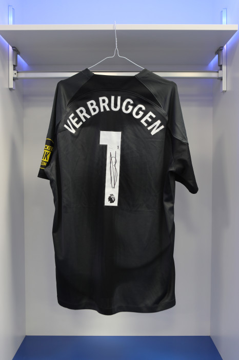 Signed Bart Verbruggen Match-Issued Jersey