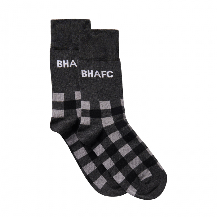 BHAFC Grey Mono Check Sock BHAFC Grey Mono Check Sock