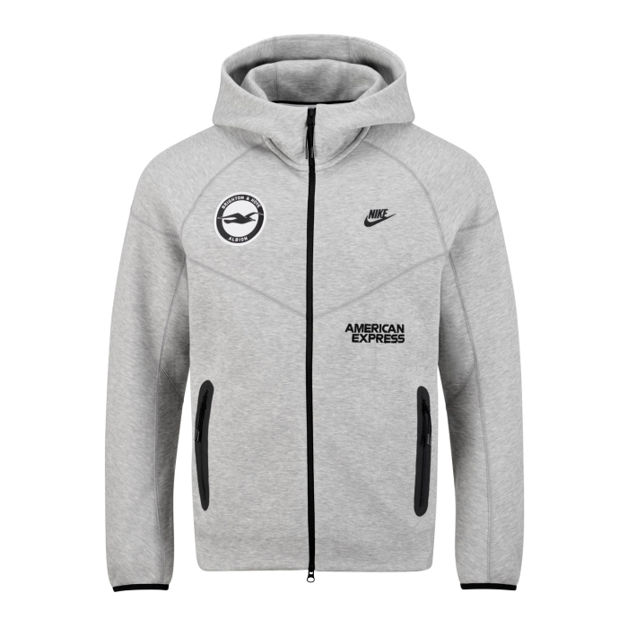 BHAFC 24/25 Grey Tech Fleece Hoodie BHAFC 24/25 Grey Tech Fleece Hoodie