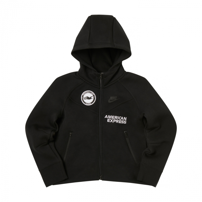 BHAFC Girls 24/25 Black Tech Fleece Hoodie BHAFC Girls 24/25 Black Tech Fleece Hoodie