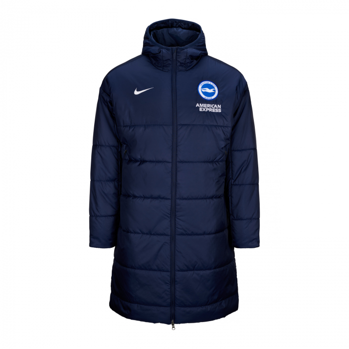 BHAFC Womens 24/25 Navy Nike Bench Coat BHAFC Womens 24/25 Navy Nike Bench Coat