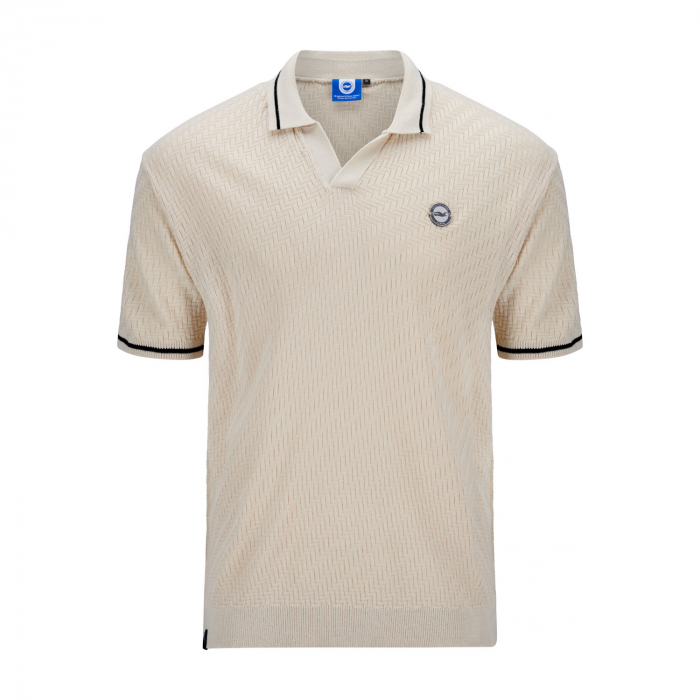 BHAFC Herringbone Open Collar Knitted Polo