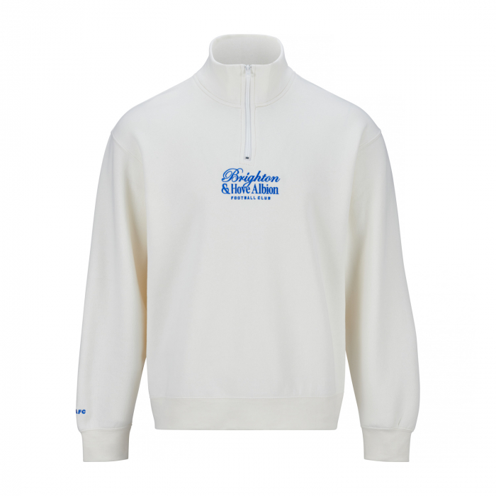 BHAFC Off-White Vintage 1/4 Zip Sweater