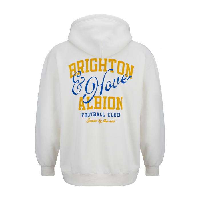 BHAFC Off-White Relaxed Backprint Hoodie BHAFC Off-White Relaxed Backprint Hoodie