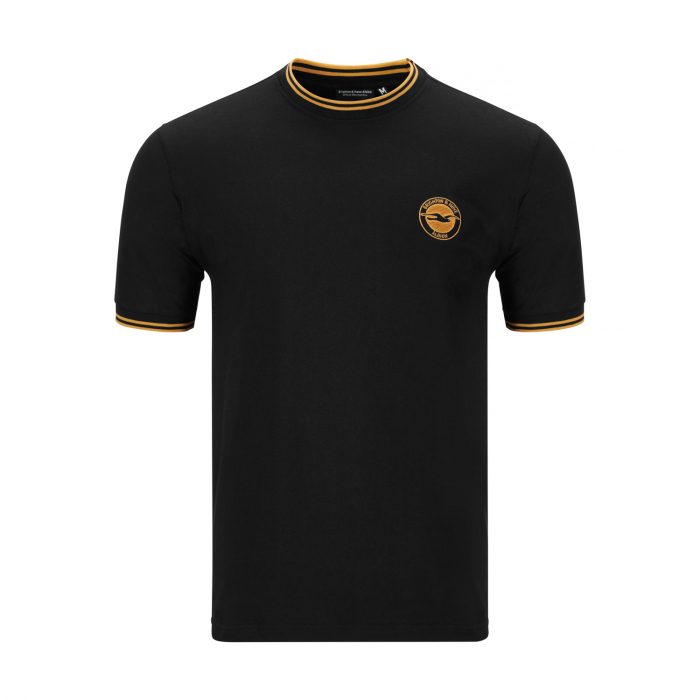 brighton black and gold tee
