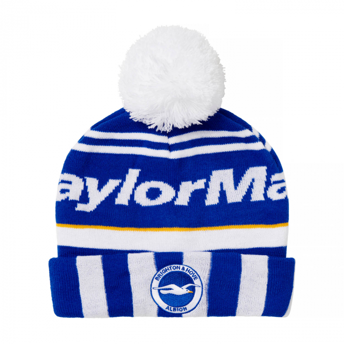 brighton fc taylormade knitted beanie hat