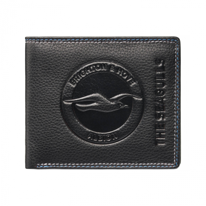 black debossed brighton wallet