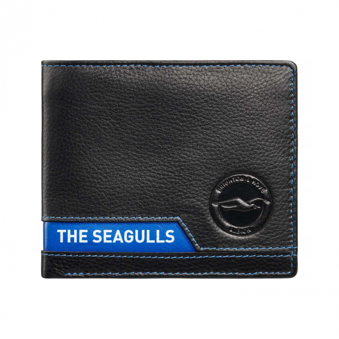 black brighton stripe wallet