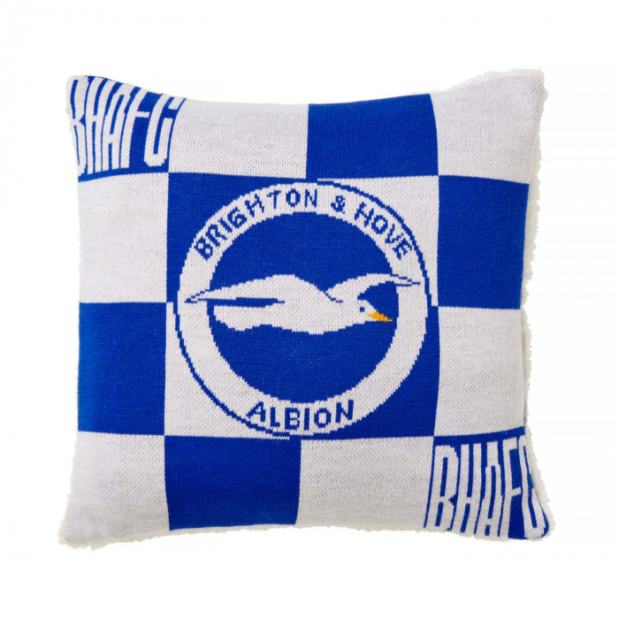 brighton check cushion