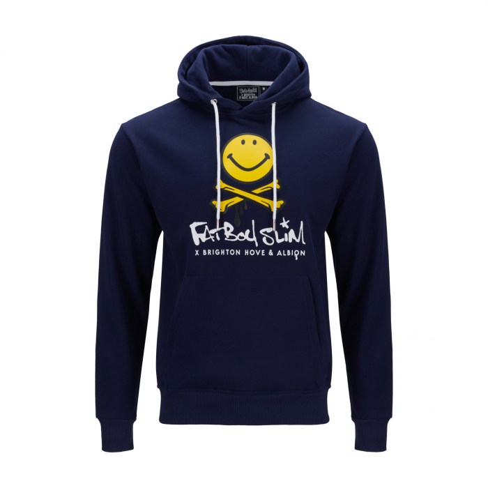 brighton x fatboy slim navy hoodie