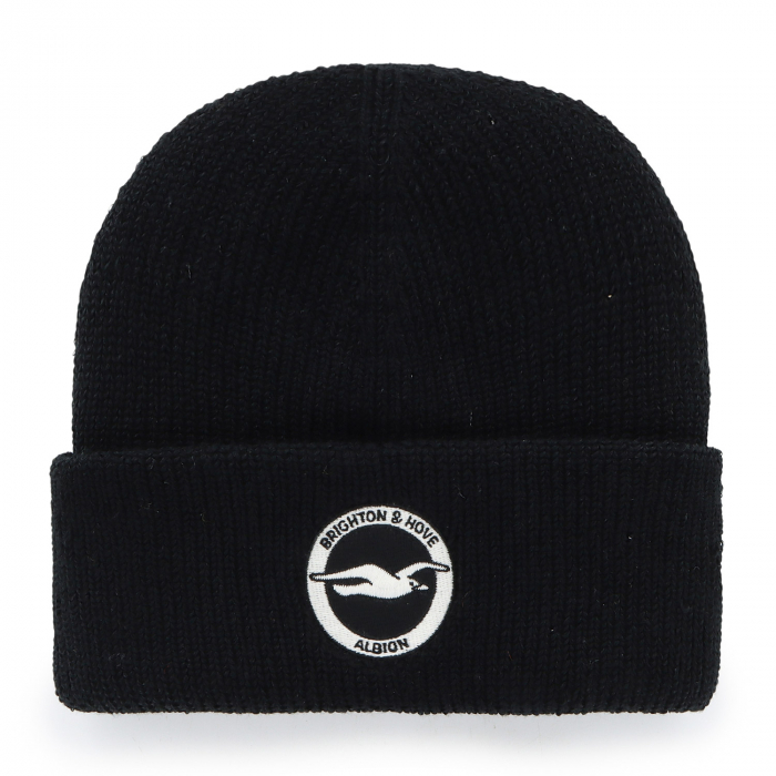 Brighton '47 thick woollen beanie hat black