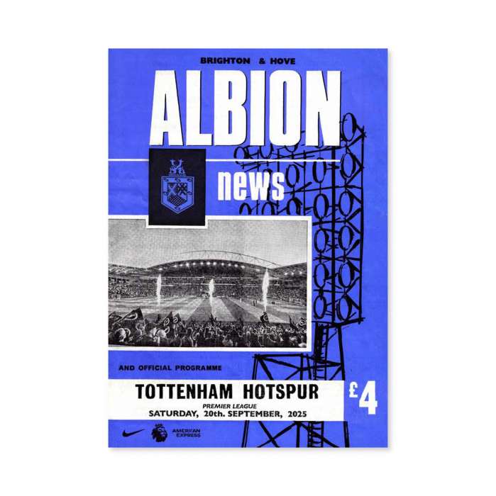 brighton vs tottenham programme 2025