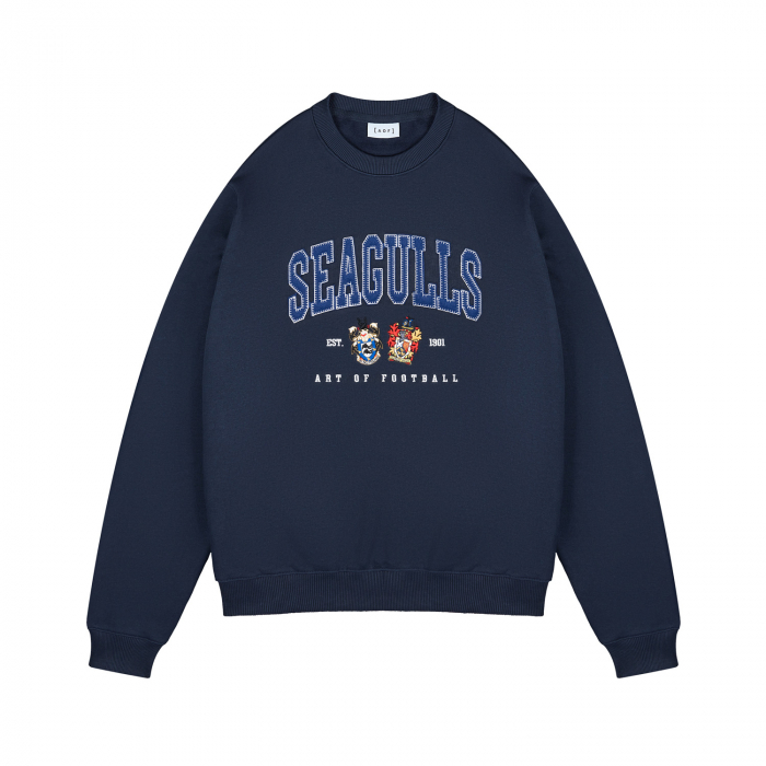 art of football brighton navy university sweatshirt art of football brighton navy university sweatshirt
