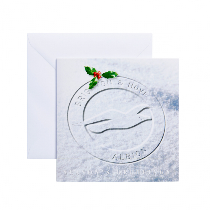 Xmas Card - Snow Print