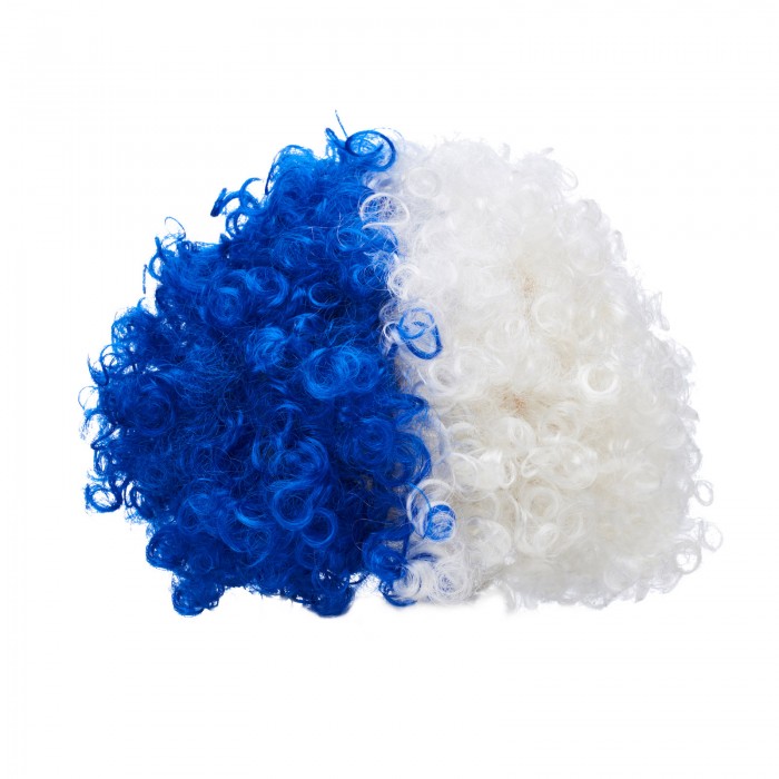 Blue & White Wig Blue & White Wig