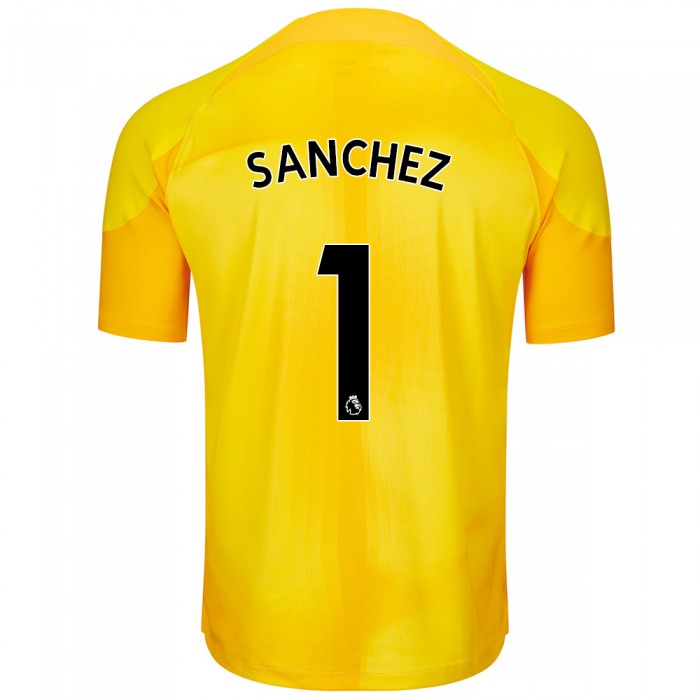 Yellow GK short sleeve shirt, features colour crest and Amex sponsor logo