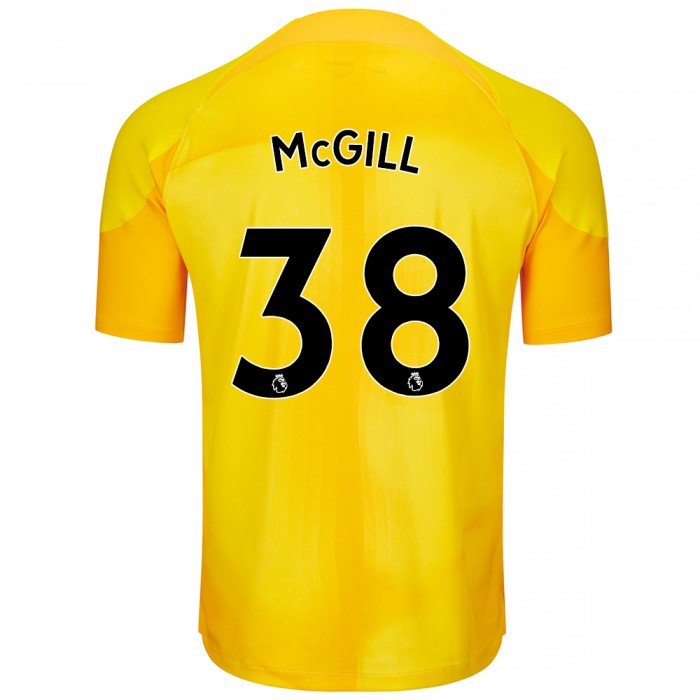 Yellow GK short sleeve shirt, features colour crest and Amex sponsor logo